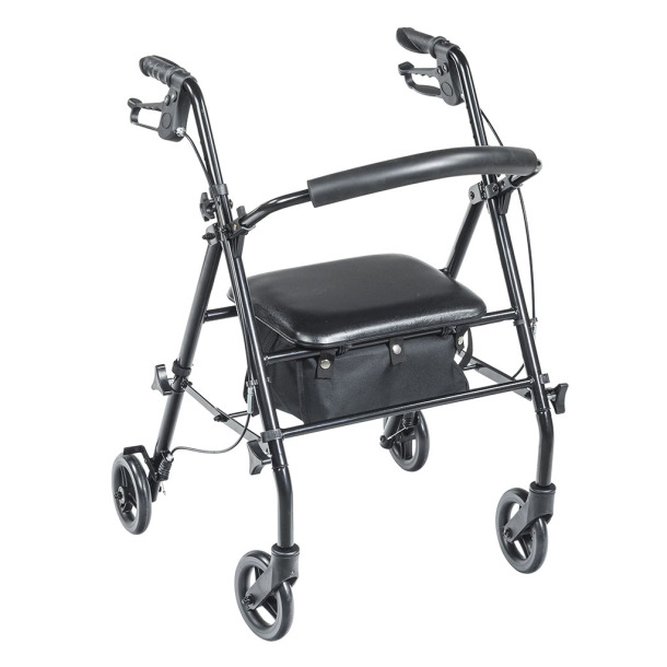 Travel Rollator, Black - Image 3