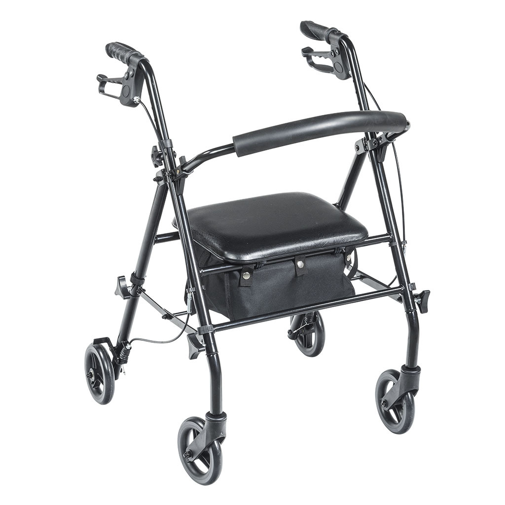 Travel Rollator, Black - Image 2