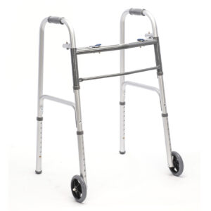 Protekt® Two-Button Folding Steel Walker