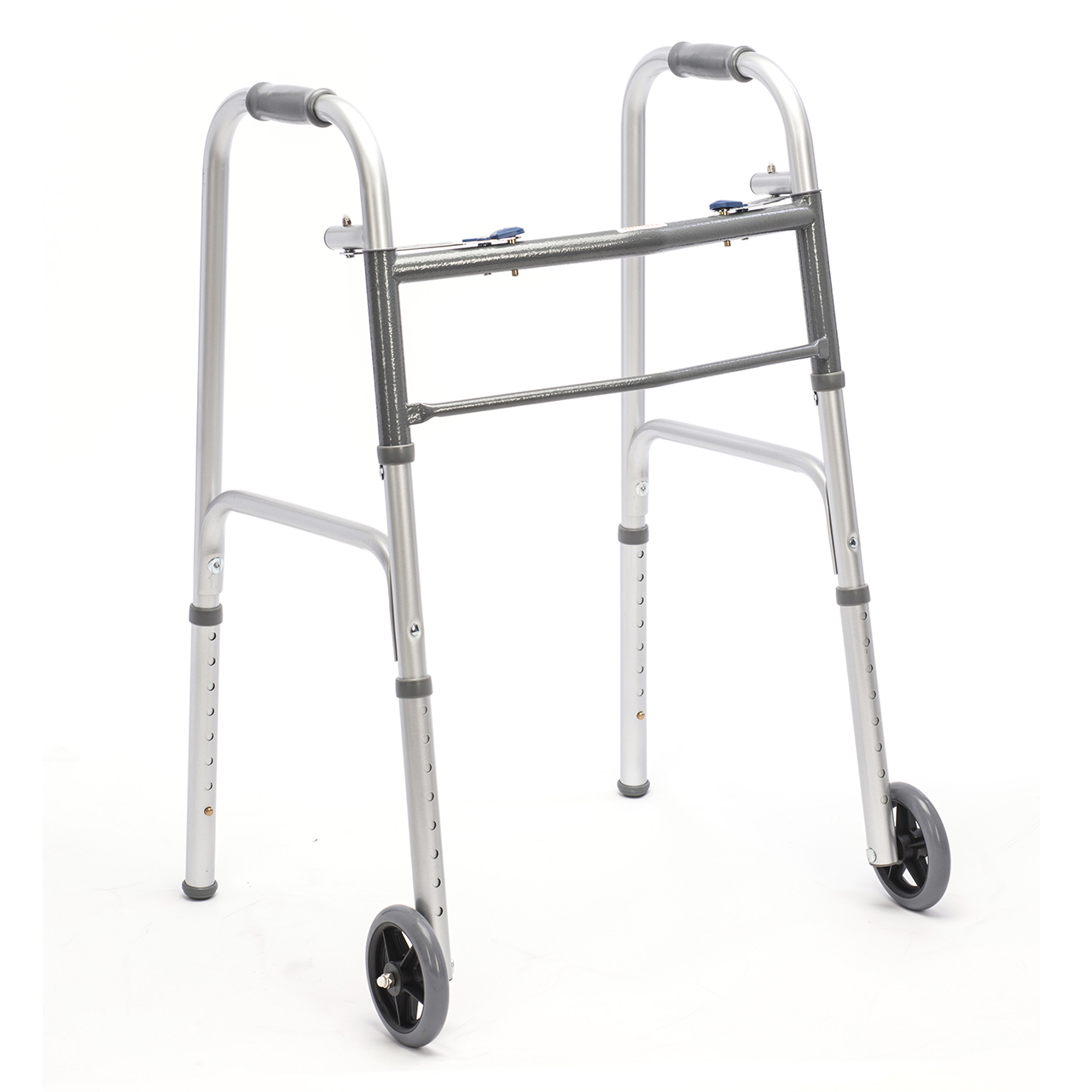 Protekt® Two-Button Folding Steel Walker