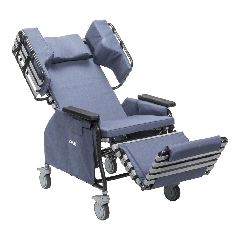 Rose Comfort Max tilt and recline chair with casters - Image 6